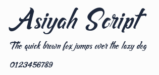 Asiyah Script預覽圖