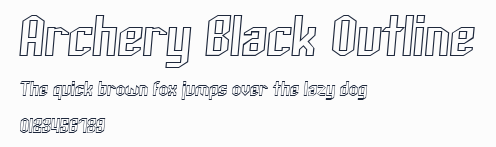 Archery Black Outline預覽圖