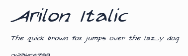 Arilon Italic預覽圖