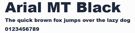 Arial MT Black預覽圖