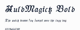 AuldMagick Bold預覽圖