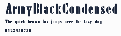ArmyBlackCondensed預覽圖