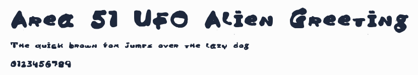 Area 51 UFO Alien Greeting預覽圖