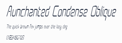 Aunchanted Condense Oblique預覽圖