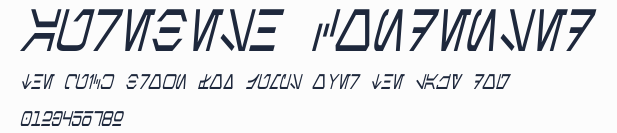 Aurebesh Condensed預覽圖