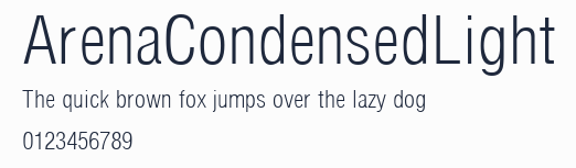 ArenaCondensedLight預覽圖