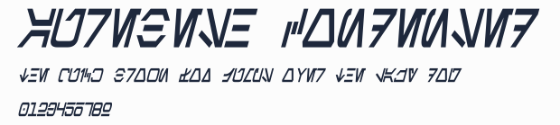Aurebesh Condensed預覽圖