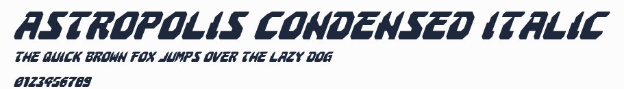 Astropolis Condensed Italic預覽圖