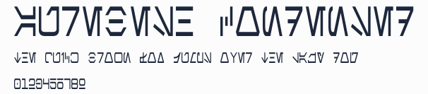 Aurebesh Condensed預覽圖