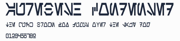 Aurebesh Condensed預覽圖
