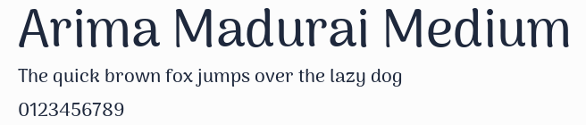 Arima Madurai Medium預覽圖