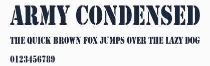 Army Condensed預覽圖