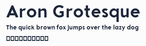 Aron Grotesque預覽圖