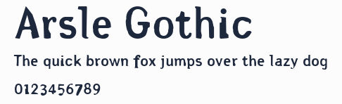 Arsle Gothic預覽圖