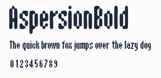 AspersionBold預覽圖