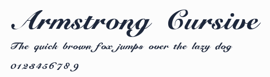 Armstrong Cursive預覽圖