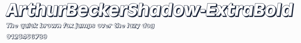 ArthurBeckerShadow-ExtraBold預覽圖