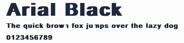 Arial Black預覽圖