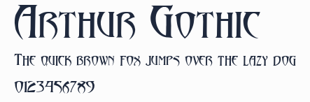 Arthur Gothic預覽圖