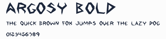 Argosy Bold預覽圖