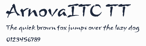 ArnovaITC TT預覽圖