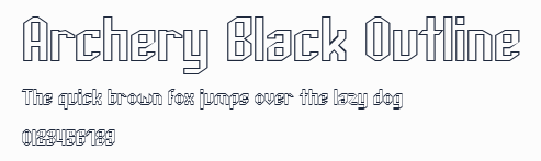 Archery Black Outline預覽圖