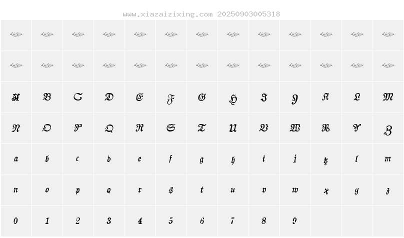 字符映射圖