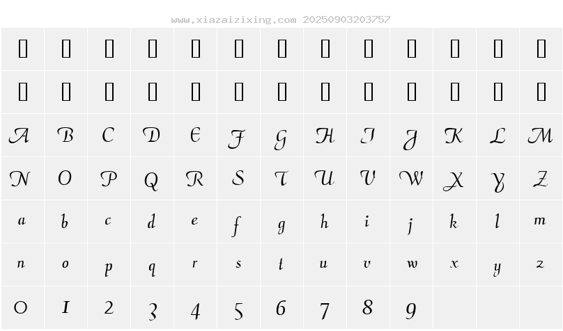 字符映射圖