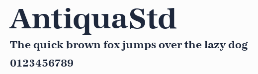AntiquaStd預覽圖