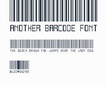 Another barcode font預覽圖
