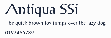 Antiqua SSi預覽圖