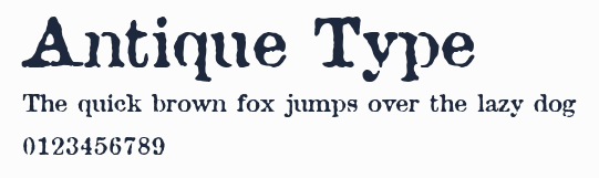 Antique Type預覽圖