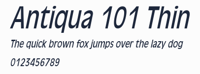 Antiqua 101 Thin預覽圖