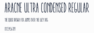Aracne Ultra Condensed Regular預覽圖