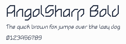 AngolSharp Bold預覽圖