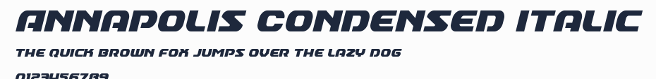 Annapolis Condensed Italic預覽圖