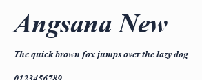 Angsana New預覽圖