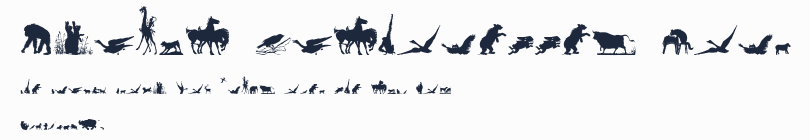 Animal Silhouettes Four預覽圖