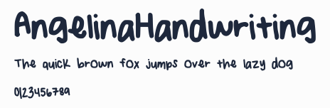 AngelinaHandwriting預覽圖