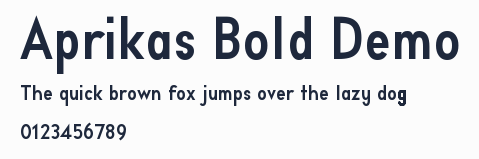 Aprikas Bold Demo預覽圖