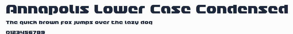 Annapolis Lower Case Condensed預覽圖