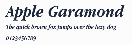 Apple Garamond預覽圖