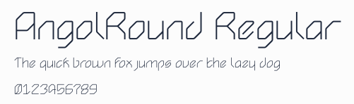 AngolRound Regular預覽圖