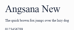 Angsana New預覽圖