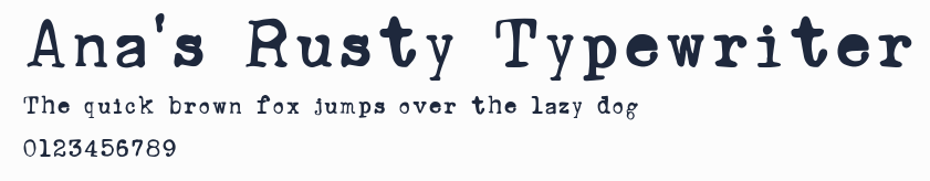 Ana's Rusty Typewriter預覽圖