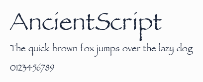 AncientScript預覽圖