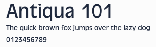 Antiqua 101預覽圖