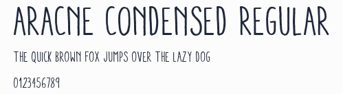 Aracne Condensed Regular預覽圖