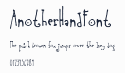 AnotherHandFont預覽圖