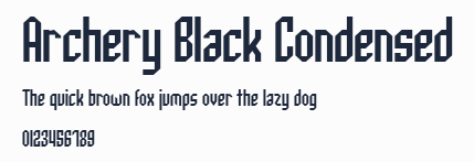 Archery Black Condensed預覽圖